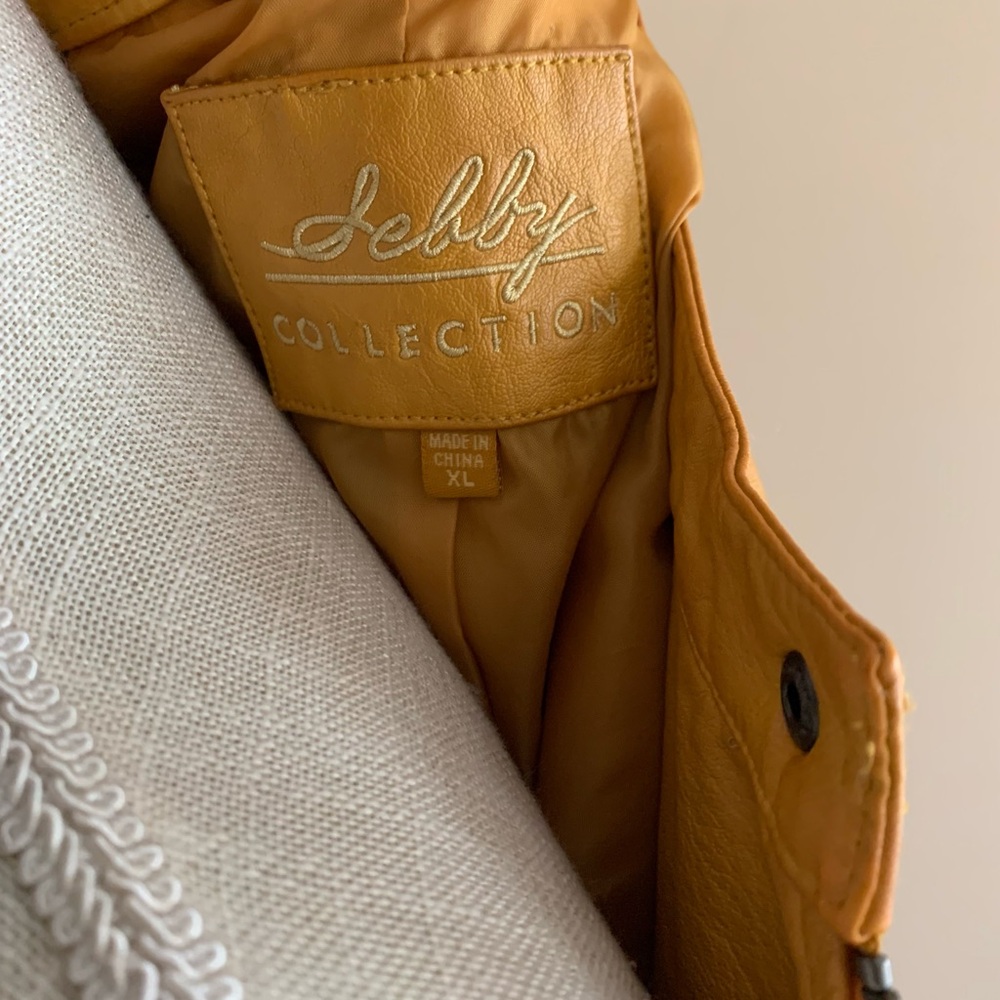 Women's Mustard Yellow Moto Jacket - Picture 6 of 11